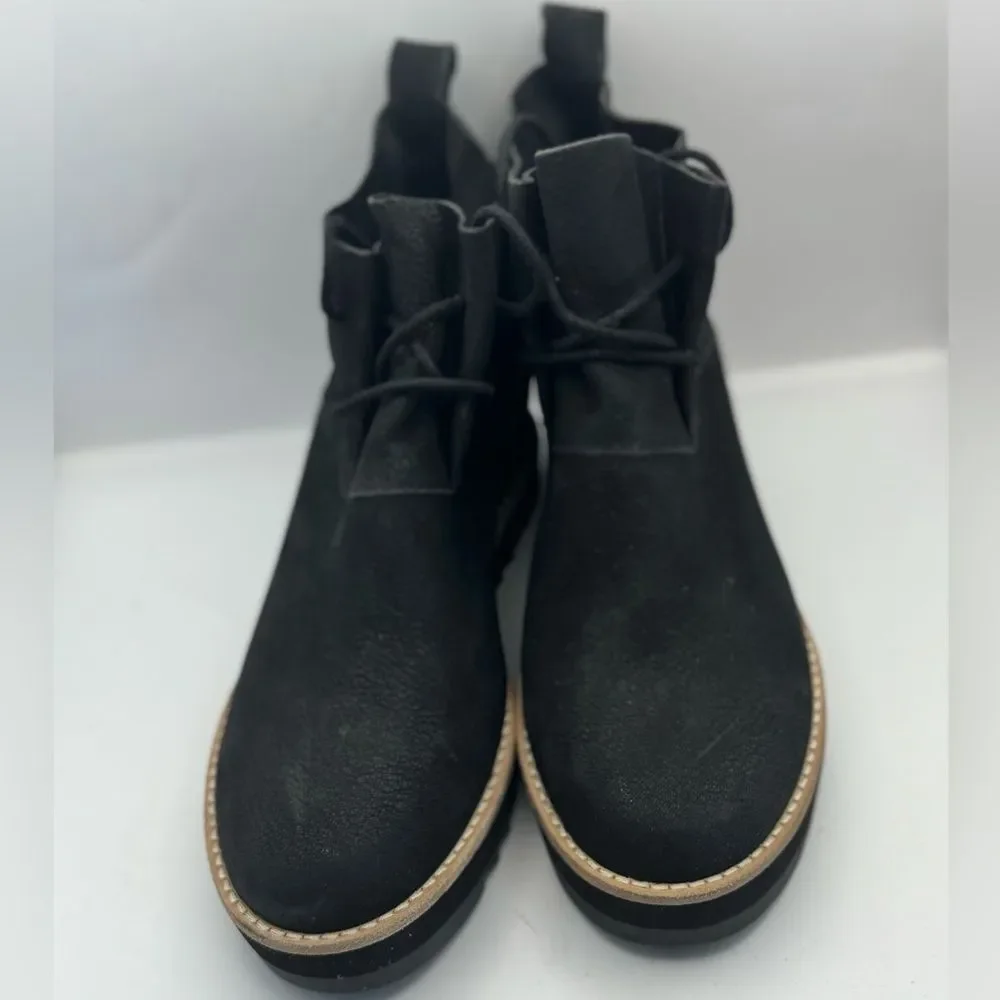 Eileen‎ Fisher Women's Size 8 Capa Wedge Chukka Boot In Black